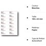 100 planches de 14 étiquette adresse pour publipostage sur WORD imprimante jet d'encre et laser. autocollante pour imprimer adre