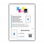 800 étiquettes blanches 99.1 x 67.7 mm adhésives personnalisables - 100 feuilles de 8 étiquettes autocollantes pour imprimante j