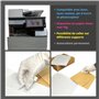 800 étiquettes blanches 99.1 x 67.7 mm adhésives personnalisables - 100 feuilles de 8 étiquettes autocollantes pour imprimante j