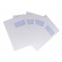 20 ex Grande enveloppe A4 avec fenêtre pochette courrier C4 papier kraft blanc 90g format 229 x 324 mm une enveloppe blanche ave