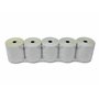 5 Rouleaux papier AUTOCOPIANT 2 PLIS blanc + jaune 76 x 70 x 12 pour caisse enregistreuse bobine papier carboné 2 feuillets feui