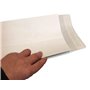 Lot de 50 enveloppe - pochette BLANCHE à soufflet C4 229 X 324 + 30 MM papier kraft blanc 120g fermeture bande adhésive autocoll