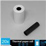 20 petits Rouleaux d'Addition pour Calculatrice avec Imprimante Calculatrices de Bureau impression Impact non thermique papier o