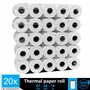 20 petits Rouleaux d'Addition pour Calculatrice avec Imprimante Calculatrices de Bureau impression Impact non thermique papier o