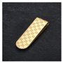 BOBIJOO Jewelry - Pince à billet motif Damier Pavé maçonnique Acier inoxydable doréà l'or fin