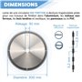 DIAMWOOD - Lame de Scie Circulaire Bois Alu HM Finition pour Scie sur table | Découpe Parfaite | Diamètre 300 mm | 96 Dents Trap