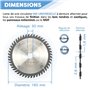 Lame de scie circulaire portative HM universelle D. 160 x Al. 30 x ép. 2,6/1,6 mm x Z48 Alt pour bois - Diamwood