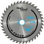 DIAMWOOD - Lame de Scie Circulaire Bois Alu pour Scies à Onglet | Découpe Parfaite et Polyvalente | 48 Dents Trapézoïdales Négat