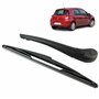 Bras essuie glace arrière compatible pour Clio 3 (2005-2014) avec balai d’essuie-glace (pare-brise arrière)