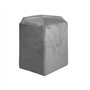 HOME DECO FACTORY - Pouf Assise Decoration Assise Velours Cotele Gris Fonce - Dimensions : 35X35X35 cm