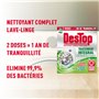 Destop Nettoyant Lave Linge Désinfectant Anti Odeur, Anti Calcaire et Anti Moisissures - x4 doses