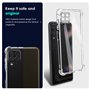AURSTORE Coque pour Samsung Galaxy A22 4G, Coque Samsung M32 4G, Housse Etui en Transparent Silicone TPU Souple [Bumper avec Coi