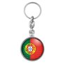 Badgmania Porte Clés Métal 2 faces Drapeau Portugal Portuguais Portuguese Flag Embleme Logo 33mm