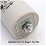 Condensateur à cosses 40 uF universel - Condensateur permanent pour appareils électriques - 450 V - Dimensions 45X94 vis M8 écro