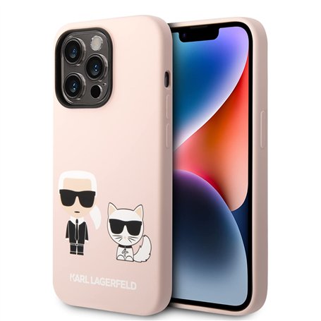 Karl Lagerfeld KLHMP14XSSKCI Coque Rigide en Silicone pour iPhone 14 Pro Max 6