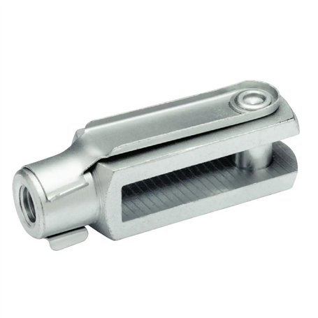 cyclingcolors Chape Femelle avec axe M10 x 40mm en Acier zingué DIN 8140 71752 pièce de Fixation pour vérin Tête Embout Fourche