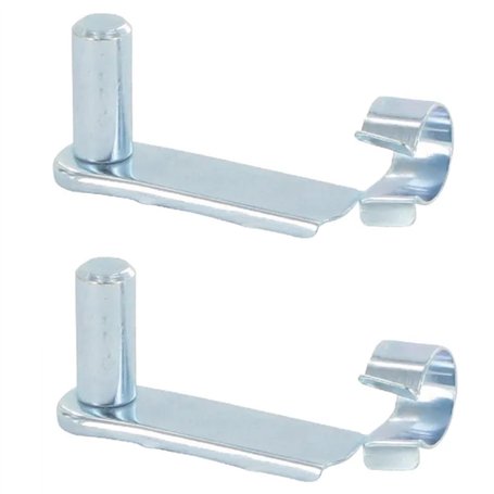 cyclingcolors 2X Axe de sécurité pour Chape Clip à Ressort 6mm Longueur utile 35mm Vérin Gaz Universel Tête Embout Fourche Véhic