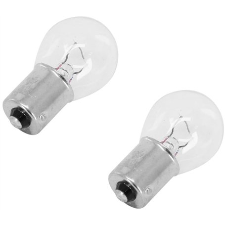cyclingcolors 2x Ampoule 12V 15W BA15S transparente gros globe Feu Position Avant Clignotant Projecteur Eclairage Voiture Tracte