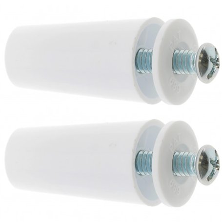 cyclingcolors 2x Butée d'arrêt de lame finale de volet roulant cône Ø22mm longueur 40mm en polypropylène blanc RAL 9010 avec ron