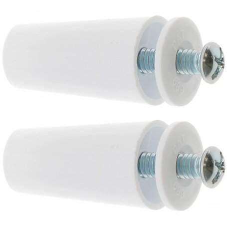 cyclingcolors 2x Butée d'arrêt de lame finale de volet roulant cône Ø22mm longueur 60mm en PVC avec rondelle et vis Store Fenêtr