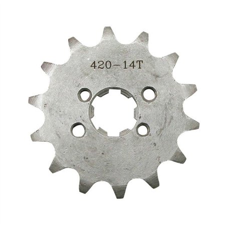 cyclingcolors pignon moto scooter cyclomoteur compatible avec derbi senda 420 14 dents sortie de boite