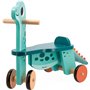 Janod - Portosaurus - Porteur Dinosaure - Hauteur d'Assise 21 cm - Queue en Peluche Amovible - Développe l'Équilibre - Jouet en