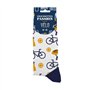 STC Paire de Chaussettes Passion Vélo à Motifs T39-45