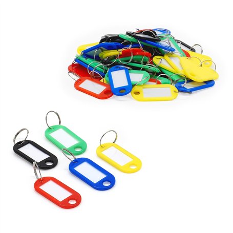 WAYTEX 931637 Lot de 50 Porte-clés Etiquettes