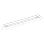 Kit de 2 rails en L pour rack sol 19'' profondeur 1 000mm