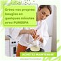 Purespa Cire de soja pour bougies 2KG en Flocons - fabriquer des bougies 100% naturelle et bio. PROMOTION