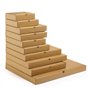 5 cartons d'emballage plats 46 x 36 x 5 cm - Simple cannelure