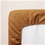 Drap housse - P'TIT DODO - 60 x 120 cm - Jersey - Caramel