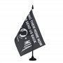 AZ FLAG - Drapeau De Table Pow-Mia retour à la maison 21x14 cm - Petit Drapeau Américain De Bureau 100% Polyester Avec Hampe De