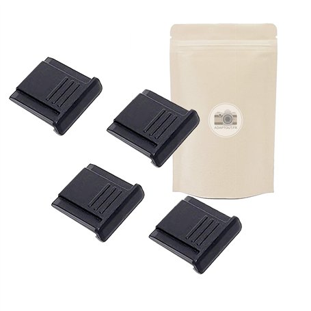 X4 Cache Griffe Flash de Protection Cache Sabot Flash Universel pour Appareil Photo DSLR Canon Nikon Pentax Olympus Panasonic Pr