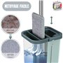 Venteo Balai Autoclean Mop 360° avec Seau Double Compartiment | Serpillière Microfibre Ultra Absorbante | Système de Nettoyage M