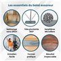 Venteo Balai Autoclean Mop 360° avec Seau Double Compartiment | Serpillière Microfibre Ultra Absorbante | Système de Nettoyage M