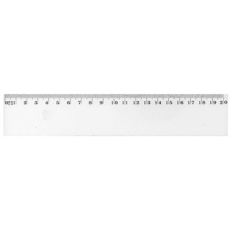 WONDAY Règle Plate Antitache Graduée Plastique 20 cm Transparent