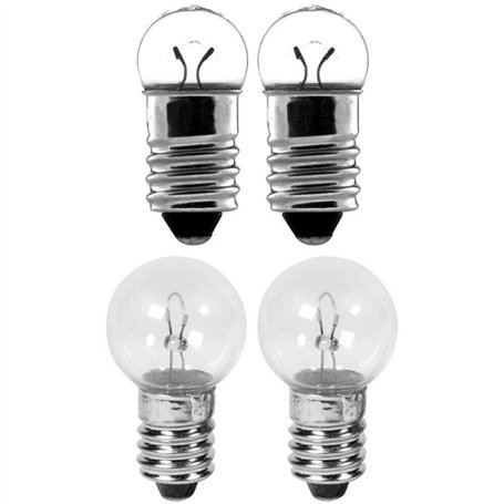 cyclingcolors Ampoule Velo Avant Arriere 6V 0.6W 2.4W (4 PCS) FEU Dynamo CULOT A Visser E10 Phare Cycle