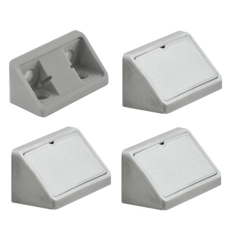 cyclingcolors 4x équerre d'assemblage double 44mm raccord universel plastique taquet équerre ferrure