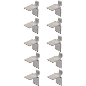 cyclingcolors 10x taquet aluminium étagère pour crémaillère support fixation attache armoire meuble