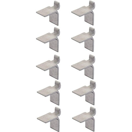 cyclingcolors 10x taquet aluminium étagère pour crémaillère support fixation attache armoire meuble