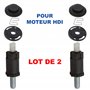 Partsline Kit 2 silent-blocs cache moteur compatible avec Peugeot 206 406 607 Expert Partner HDI, Citroën Xsara Picasso Berlingo