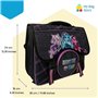 mybagstory - Cartable Monster High – Fille 38x34x16 cm – 2 compartiments + poche ronde – Fermeture à rabat – Sac école primaire