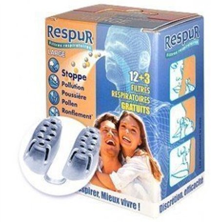 Respur filtres de protection respiratoires nasal large (boite de 15)