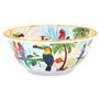 Les Jardins de la Comtesse - Saladier Profond en Mélamine Pure – Contour - Toucans de Rio – 3L / 25 cm – Multicolore - Service d