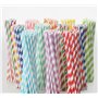 maynowax Lot 720 Pailles 100% biodégradables en papier kraft Colorés À Rayures pour toute les Fêtes, lot de plusieurs couleurs, 