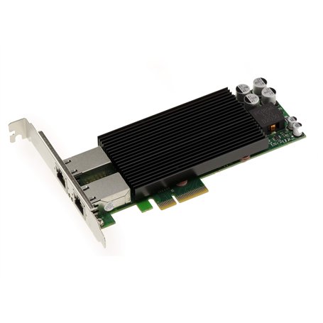 KALEA-INFORMATIQUE Carte contrôleur réseau 2 Ports Gigabit Ethernet RJ45 sur Port PCIe x4. Power Over Ethernet PoE+ 30W avec Chi