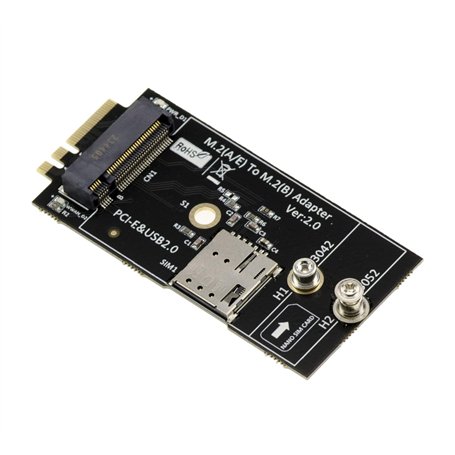 KALEA-INFORMATIQUE Adaptateur M2 B Key et Nano SIM vers M.2 E A Key pour Carte Module 3G 4G 5G et WiFi