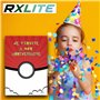 RXLITE NOUVEAUTE 2024 Kit créatif participatif premium de 20 Cartes d'invitation anniversaire à gratter thème Pokemon Pokeball e