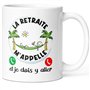 Luigi Collection Mug Humour Retraite Tasse Message Drôle Collègue. Idée Cadeau Original pour Départ en Retraite Retraité Ami Tra